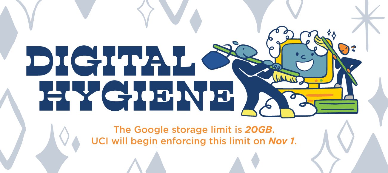 Digital Hygiene - Google workspace limits will be 20GB starting Nov. 1